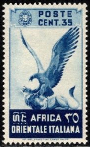 1938 Italian East Africa Scott #- 9 35 Centesimos Eagle & Lion Unused