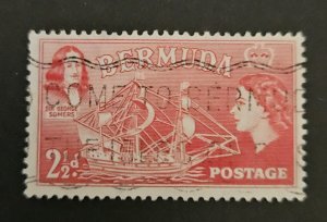 Bermuda 1953 SG139 used  2.5d QEII first definitive issue