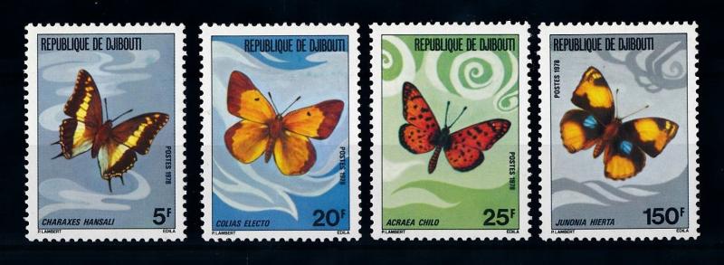 [70927] Djibouti 1978 Insects Butterflies  MNH