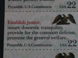 ​UNITED STATES-1987-SC #2359a DRAFTING OF CONSTITUTION-BICENTENNIAL BOOKLET-VF