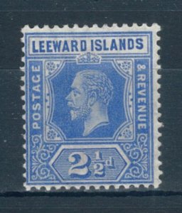 Leeward Islands 1912 21/2d blue stamp. Mint. Sg 67.