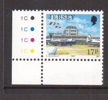 Jersey  #490  MNH  1989 scenic views  17p