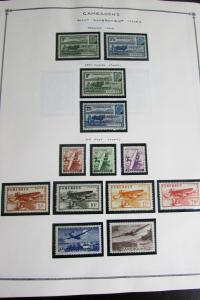 Cameroons Stamp Collection on Specialty Pages. 1941-1978