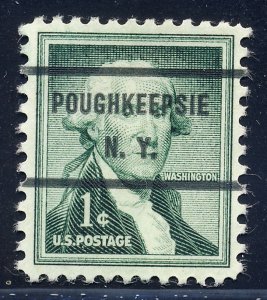 Poughkeepsie NY, 1031-71 Bureau Precancel, 1¢ Washington