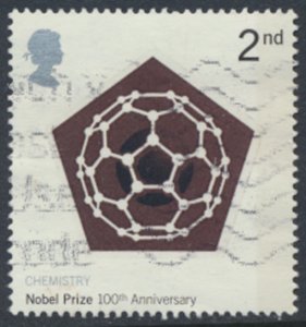 GB   SG 2232  SC# 1993 Used Nobel Prizes  see details & scans