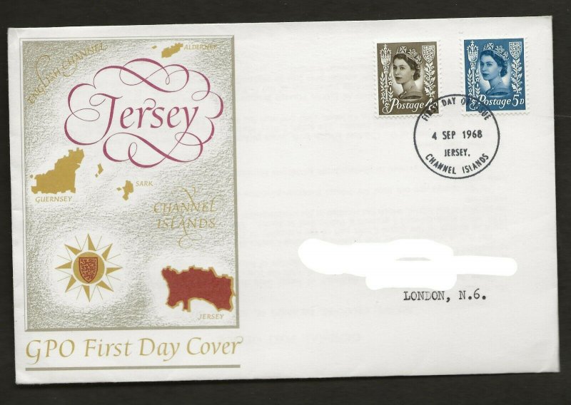 4/9/1968 4d +5d NEW JERSEY REGIONAL DEFINITIVE JERSEY FDI  POSTMARK  FDC