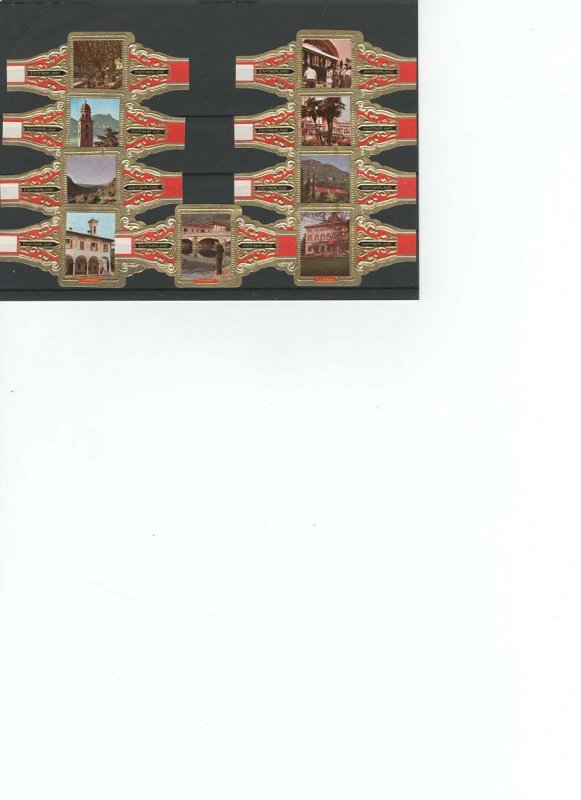 CIGAR BANDS....LUGANO...ALL DIFFERENT (CB-010)