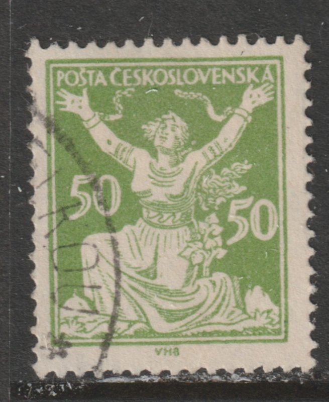 1920 Czech Rep - Sc 87 - used VF - 1 single - Breaking Chains