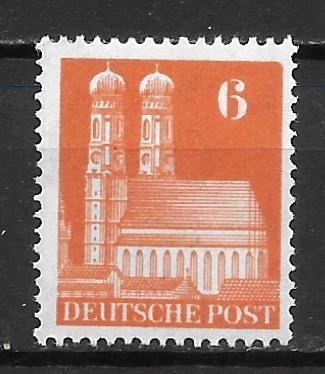 Germany 638a 6pf Church Munich Single Unused LH