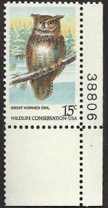 # 1763 MINT NEVER HINGED GREAT HORNED OWL