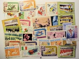 YEMEN OLYMPICS SOCCER,FOOTBALL, 30 DIFF USED ALSO SHEETLET