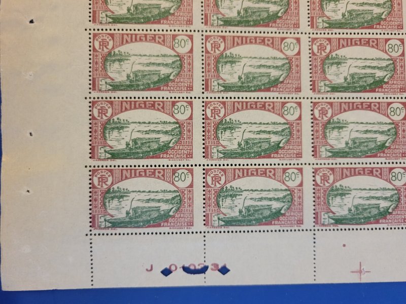 Niger #52* NH  Full sheet of 75  CV $120.00+
