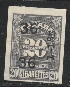 Canada / Taxe sue le tabac   VanDam  Nou001       Le $0.20