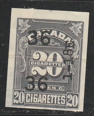 Canada / Taxe sue le tabac   VanDam  Nou001       Le $0.20