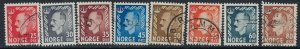 Norway 310-17 Used 1950-51 set (ak2765)