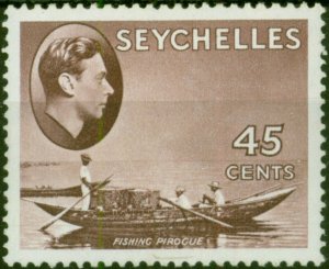 Seychelles 1938 45c Chocolate SG143 Fine MM (2)