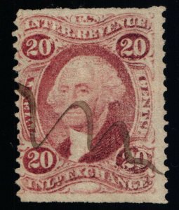 Scott #R42b VF - 20c Red - Inland Exchange - Used - 1862-71