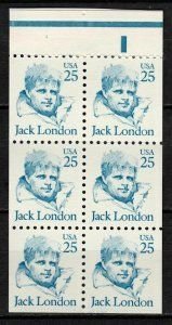 SCOTT  2197a  25¢  BOOKLET PANE OF 6  MINT NEVER HINGED  SHERWOOD STAMP