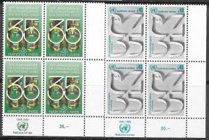 UN-Geneva #93-94 (MNH) Inscription blocks CV $4.40