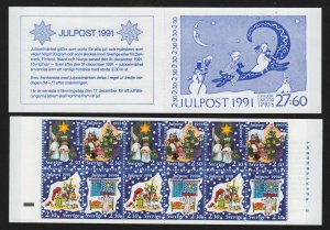 1991 SWEDEN Christmas booklet of 12 Sc 1913b MNH