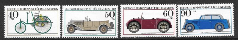 Germany B-594-97   1982  set  4  VFNH