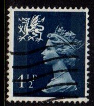 Wales - #WMMH4 Machin Queen Elizabeth II - Used