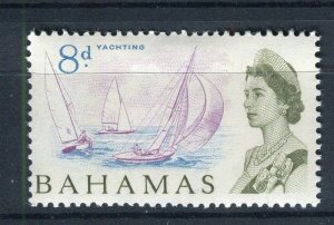 BAHAMAS; 1965 early QEII pictorial issue fine Mint hinged 8d. value