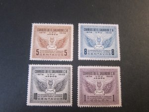 Salvador 1949 Sc 613,C122-4 set MH