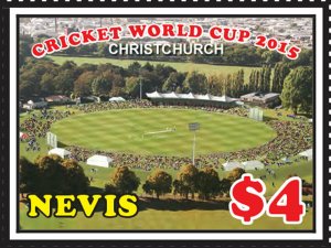 Nevis 2015 Cricket World Cup Stamp - SC 1877