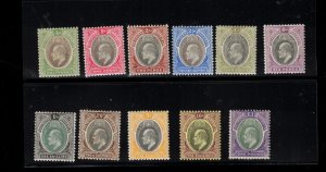 Southern Nigeria #10 - #20 Very Fine Mint Original Gum Hinged Set