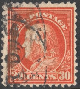 SC#516 30¢ Franklin Single (1917) Used