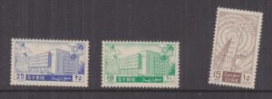 SYRIA, 1958 Five Year Plan set of 3, mnh.