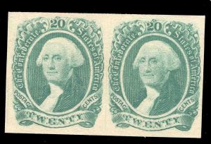 MOMEN: US STAMPS CSA #13 PAIR MINT OG NH VF LOT #78729