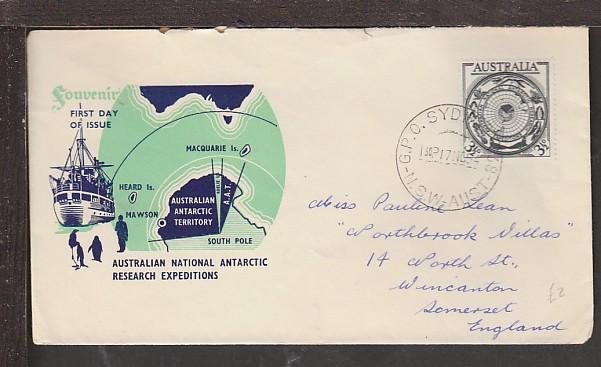 Australia Antarctic Research 1954 Pen FDC BIN 14162