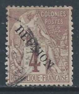 Reunion #19 Used 4c Fr. Cols. Commerce Issue Ovptd. Reunion