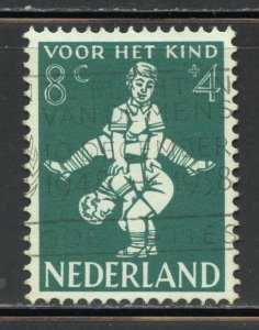 Netherlands Scott B328 Used NH - 1958 Leapfrog/Child Welfare - SCV $0.75