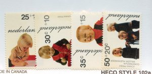 Netherlands, Scott #B489-92, Mint, Never Hinged