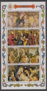 Aitutaki 120d Christmas Souvenir Sheet MNH VF