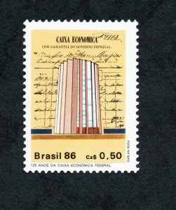 1986- Brazil - Brésil- 125th Anniversary of the Federal Savings Bank-Set1v.MNH** 