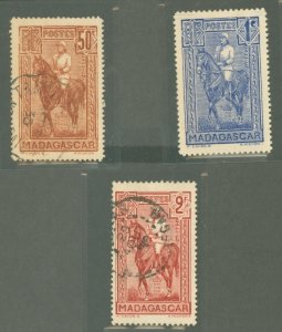 Madagascar/Malagasy Republic #173-175 Used Multiple