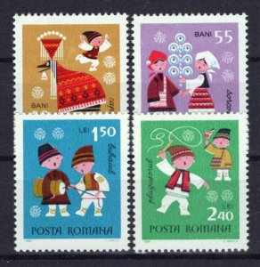 Romania 2138-2141 MNH New Year Music Mother Goose ZAYIX 0624S0578a