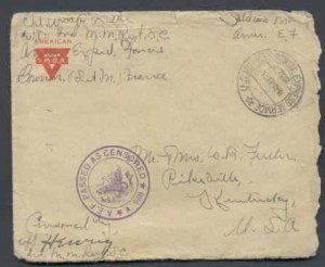 USA cover- #8226-US Military Postal Express-1 Sep 1918-CC American