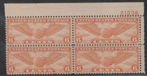 U.S. Scott #C19 Airmail Stamp - Mint Plate Block