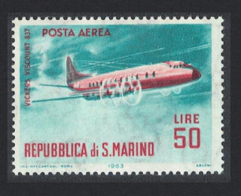 San Marino Aircraft Vickers Viscount 50L SG#736