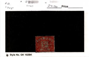 Great Britain, Postage Stamp, #J54 Used, 1955 Postage Due (AB)