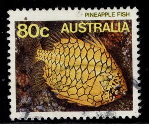 AUSTRALIA QEII SG934, 1984 80c pineconefish, FINE USED.