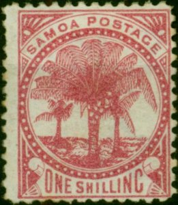 Samoa 1886 1s Rose-Carmine SG25 Fine MM