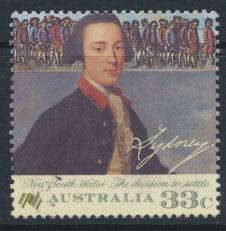 SG 1020  SC# 989  Fine Used  - Australian Settlement 5th Issue