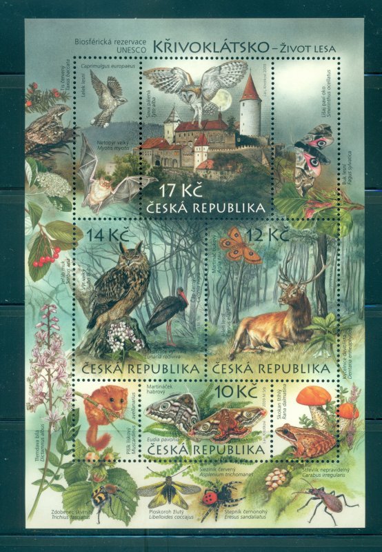 Czech Rep. - Sc# 3426. 2009 Birds, Wildlife. MNH Souv. Sheet. $5.50.