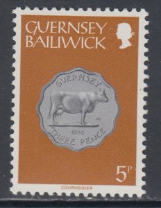 Guernsey 177 Coin on Stamp MNH VF